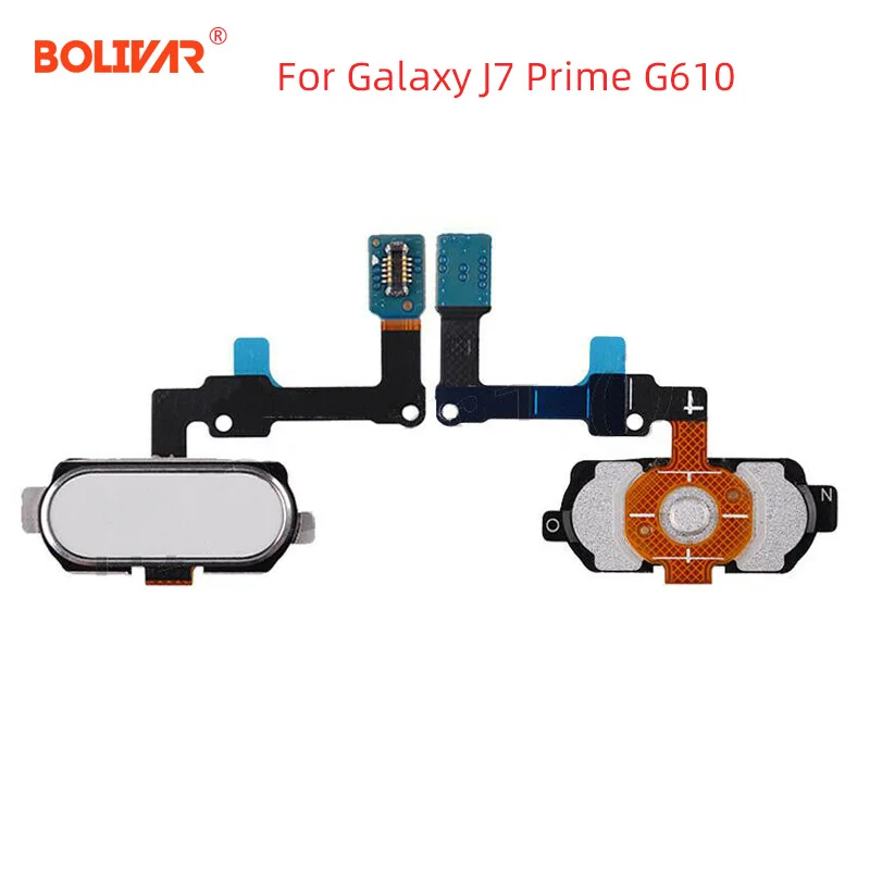 Домашняя кнопка отпечатка пальца гибкий кабель для samsung Galaxy J7 Prime on7 G610 датчик