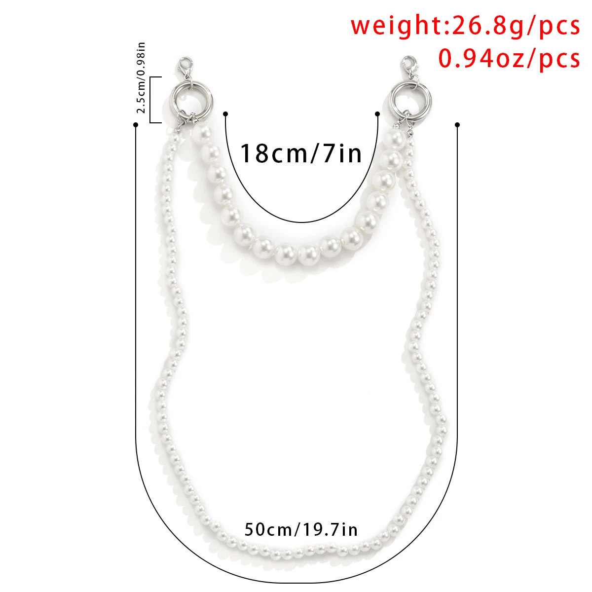2021 trend women vintage elegant multilayer big simulated pearls beads mobile phone chain string wristband anti lost accessories free global shipping