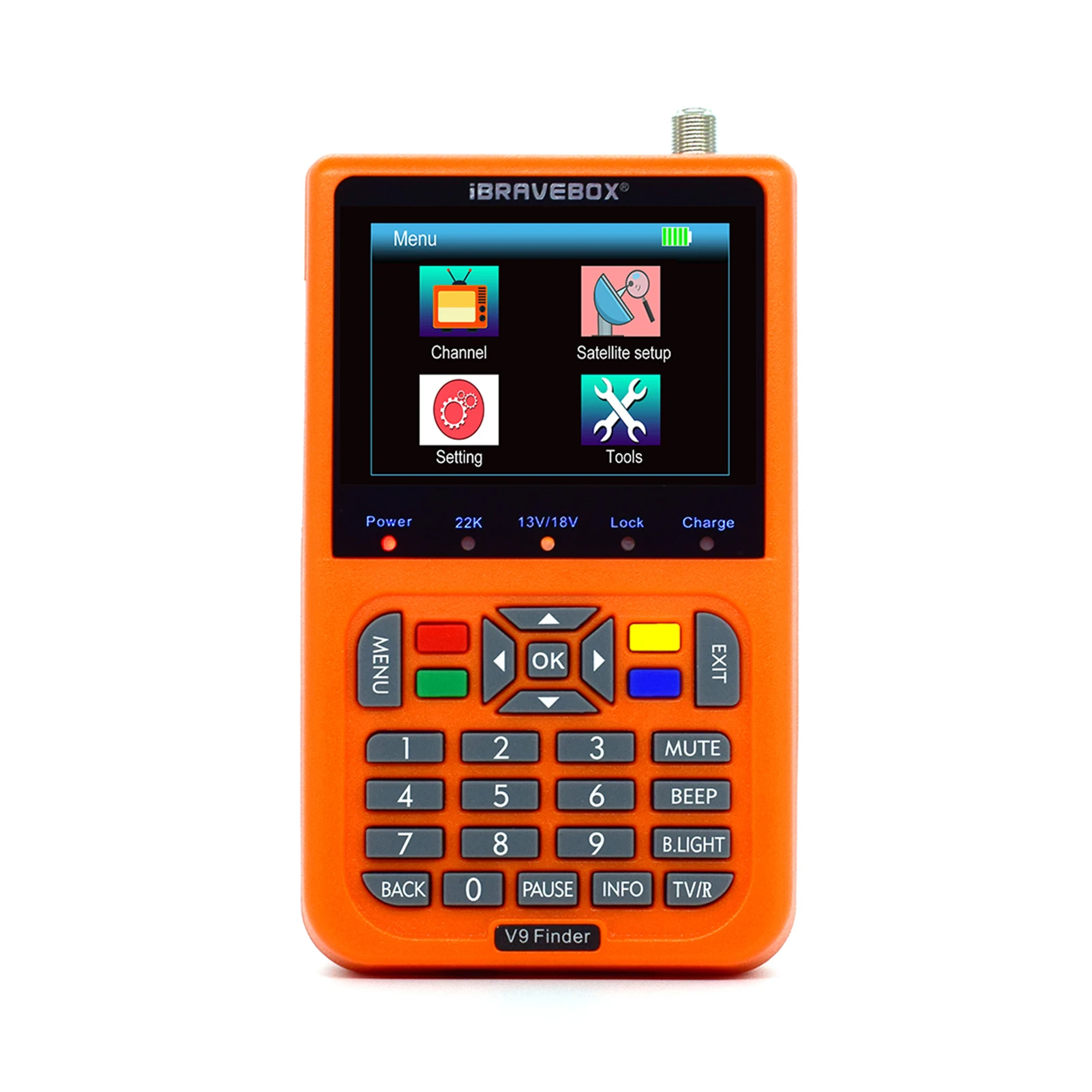 V9 Finder Digital Satellite Finder Satellite Meter Satellite Finder 3.5 inch LCD Digital Display Satellite Television