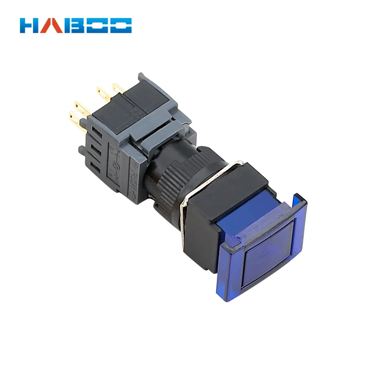 16 мм самоблокирующийся кнопочный переключатель Мгновенный Кнопочный