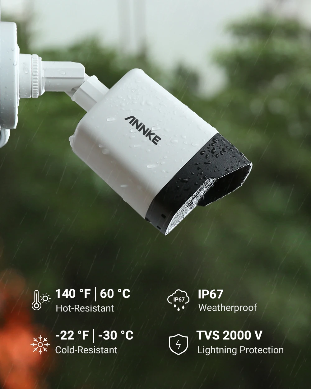 Система видеонаблюдения ANNKE 5 МП H.265 8 шт. 2 мм IP67 | Безопасность и защита