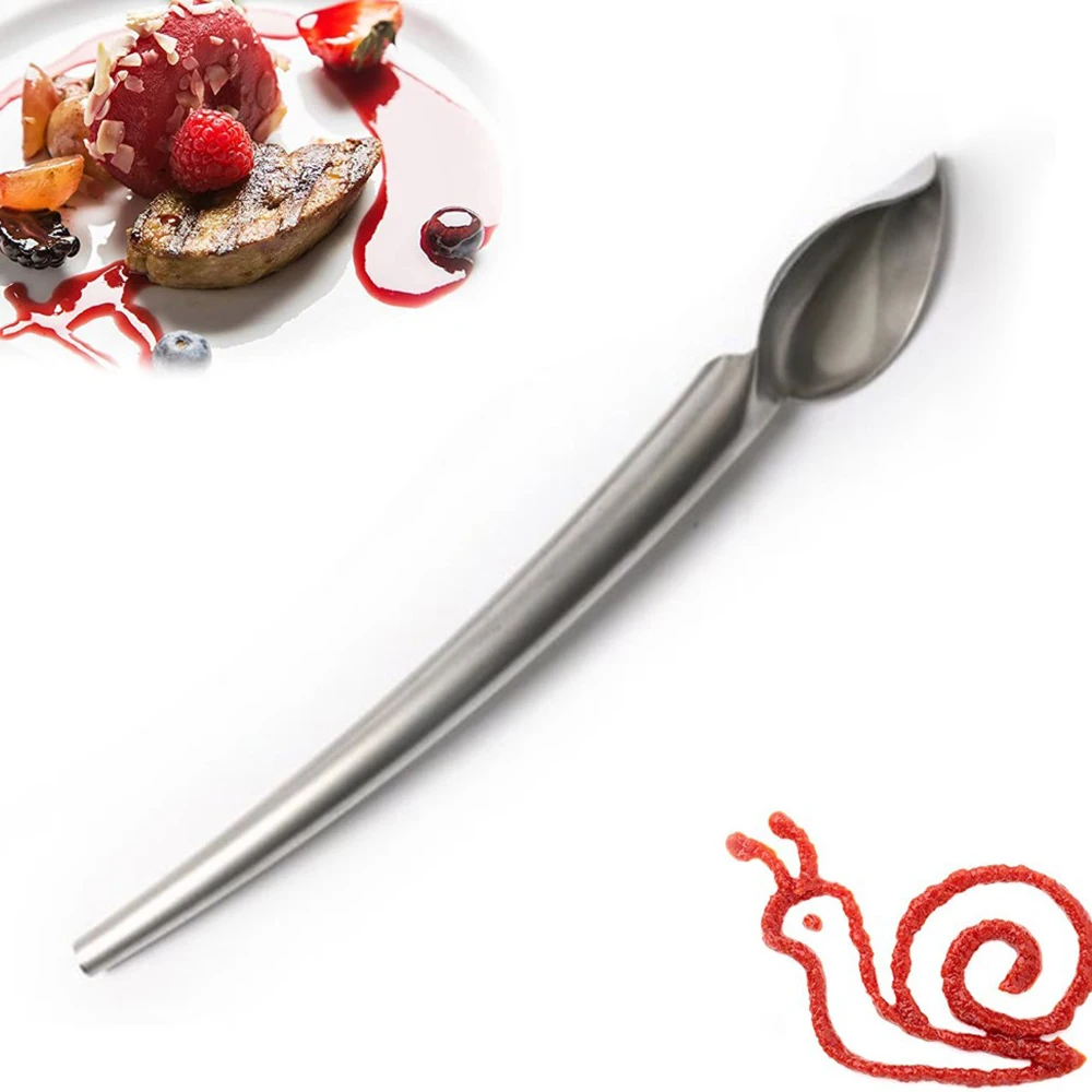 

Creative Deco Bakeware Cake Molecular Spoons Chocolate Sushi Food Draw Tool Design Sauce Dressing Plate Dessert Tools