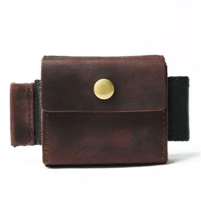 dark brown 3 Хит, минималистичный кошелек с рисунком, кошелек для монет, кредитный держатель для карт, маленький бизнес, ID держатель для карт, органайзер, значок - Цвет: dark brown 3