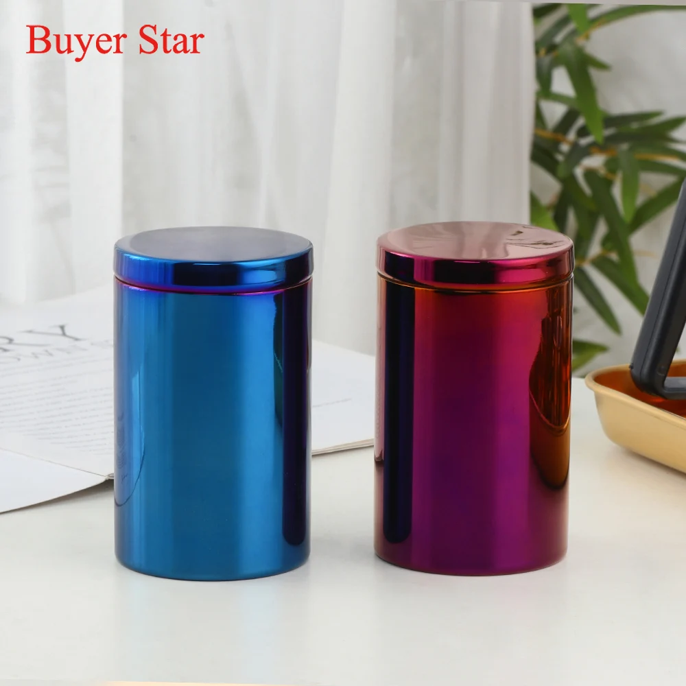 simple portable organizer stainless steel seal tea box mini tea caddy kung fu tea cans dried fruit collection kitchen gadgets free global shipping