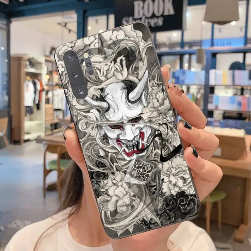HPCHCJHM японский Oni Hannya чехол для телефона с изображением демона Samsung Note 7 8 9 10 Lite Plus