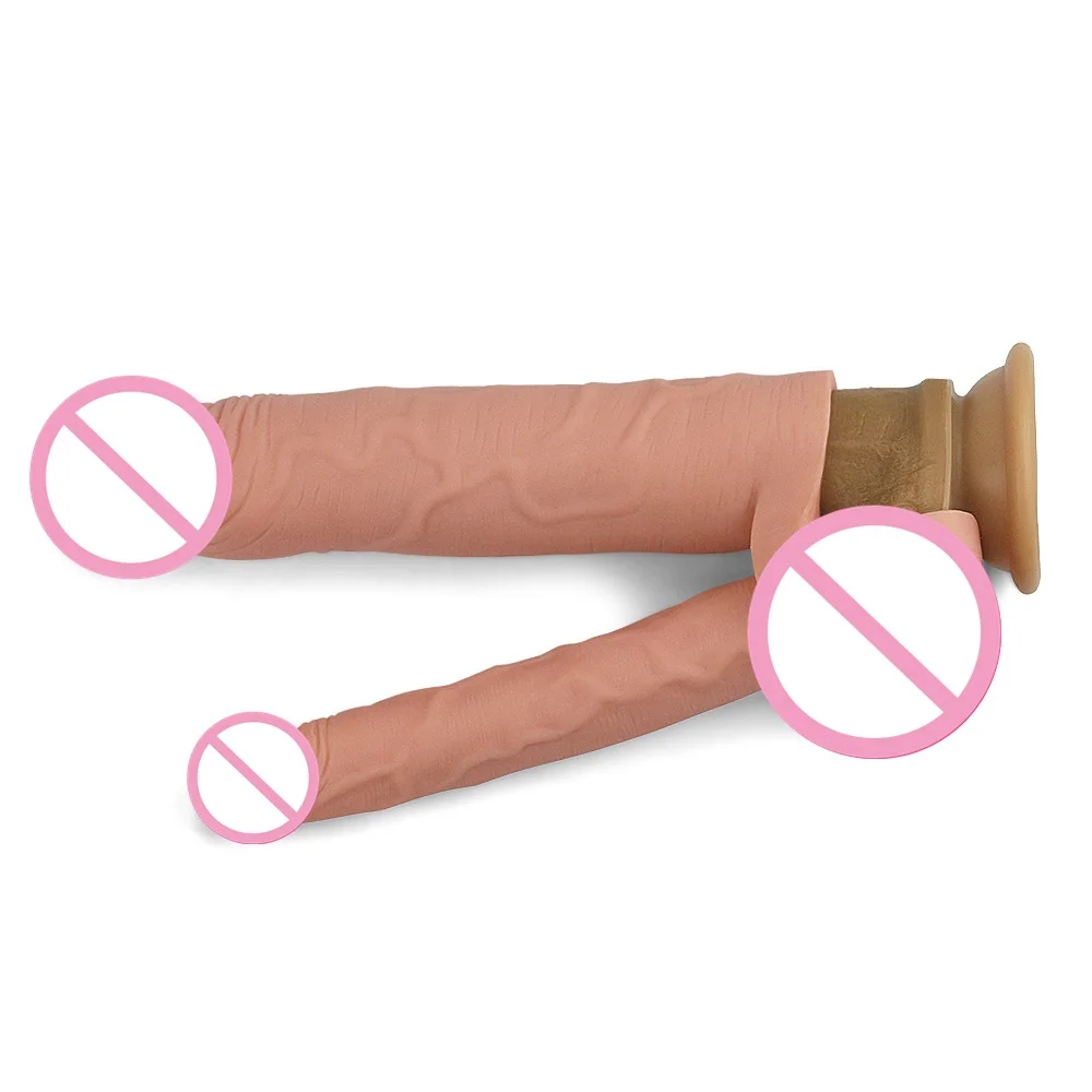 Фаллоимитатор реалистичный пенис расширитель рукав многоразовые презервативы