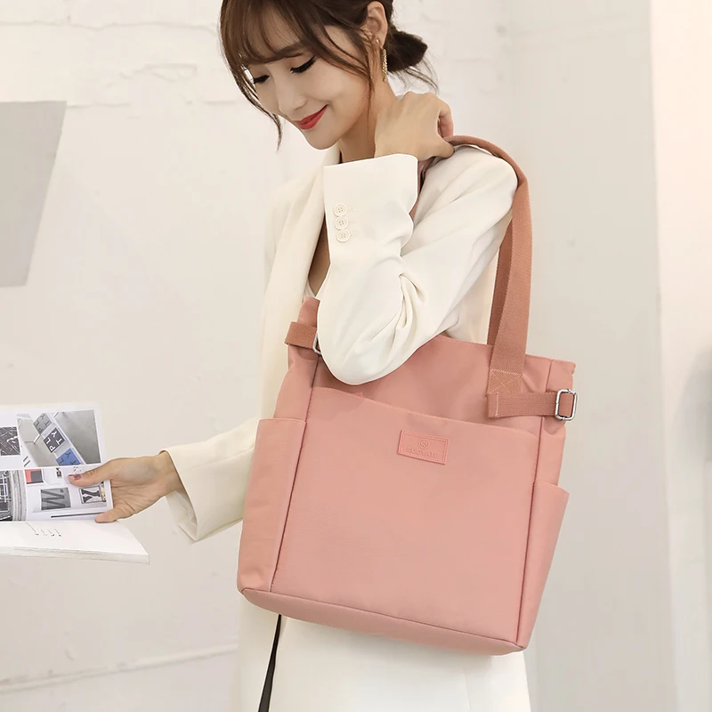 

Women's Canvas Handbag Shoulder Bag Solid Nylon Cloth Bag For Female Fashion Large Capacity Casual Simple Designer Tote Bag