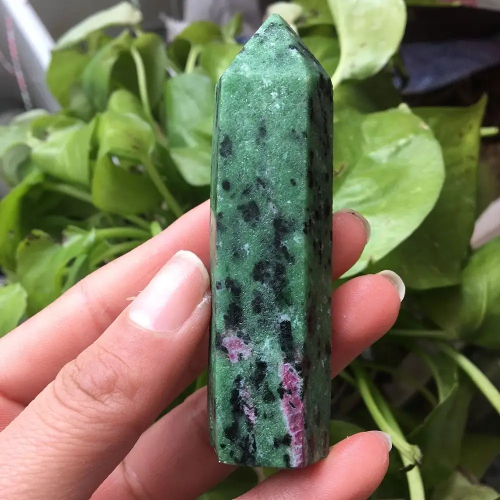 

Natural Red green treasure Crystal Clear Point Specimen Healing Collection