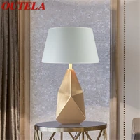 outela modern table lamp bronze led desk light creative design decorative for home bedroom living room office