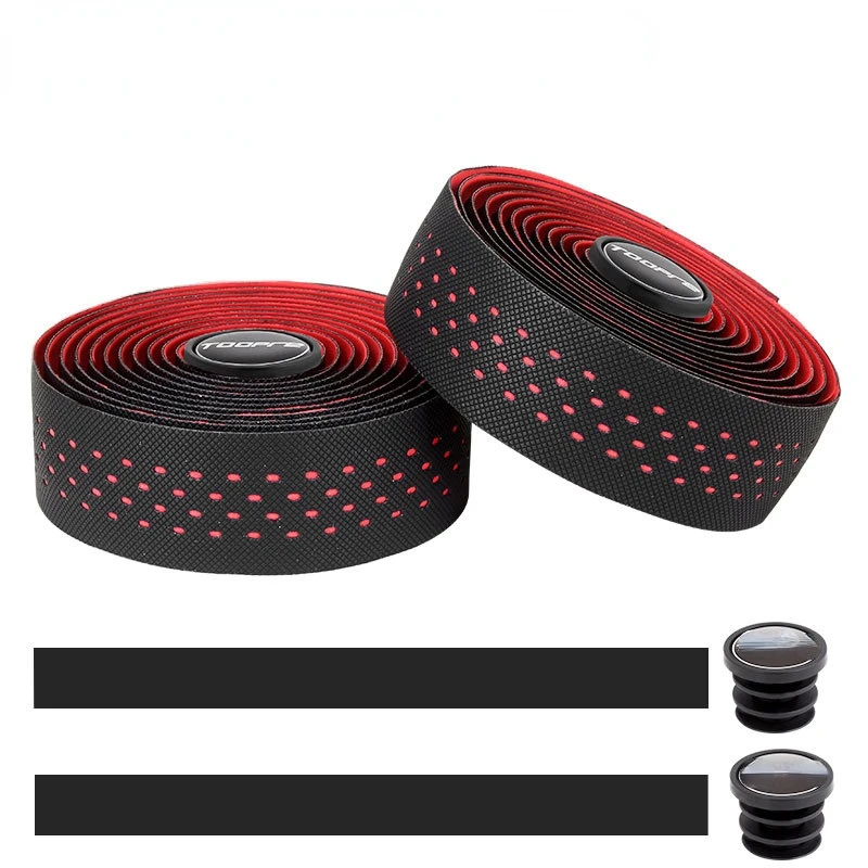 

Soft Road Bike Bicycle Handlebar Cork EVA PU Bar Tape Professional Cycling Damping Anti-Vibration Wrap With 2 Bar Plug