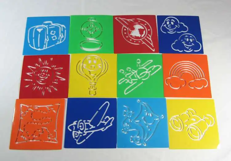 

Children Puzzle Early Painting Sky Landscape Drawing Board Sketchpad Toy Stationery Template Tools Plastic Paint Learning Noteb