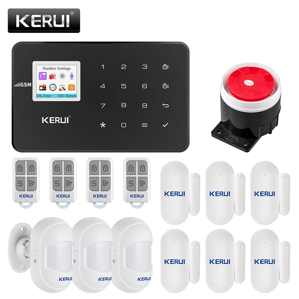 Система охранной сигнализации KERUI G18 для дома Беспроводная GSM сигнализация