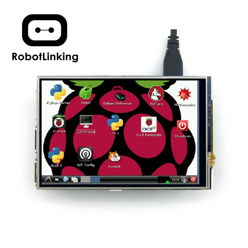 Модуль дисплея Raspberry Pi 3 5 дюйма сенсорный ЖК-экран pi 2 также поддерживает |