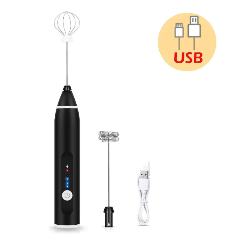 

Rechargeable milk frother USB charging milk frother electric Handheld For Coffee,Latte,Cappuccino,Hot Chocolate,Durabl