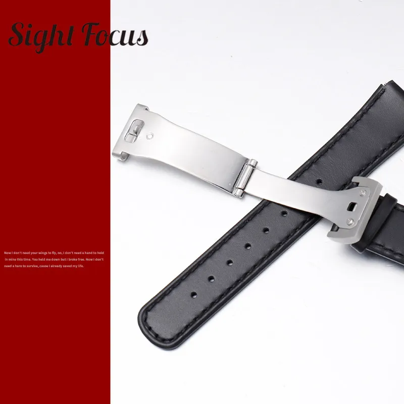 Ремешок из телячьей кожи для наручных часов сменный спортивный браслет воловьей