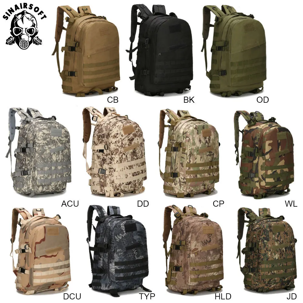 SINAIRSOFT 3D Molle тактический рюкзак для альпинизма Военная походная сумка для путешествий 40L LY0006