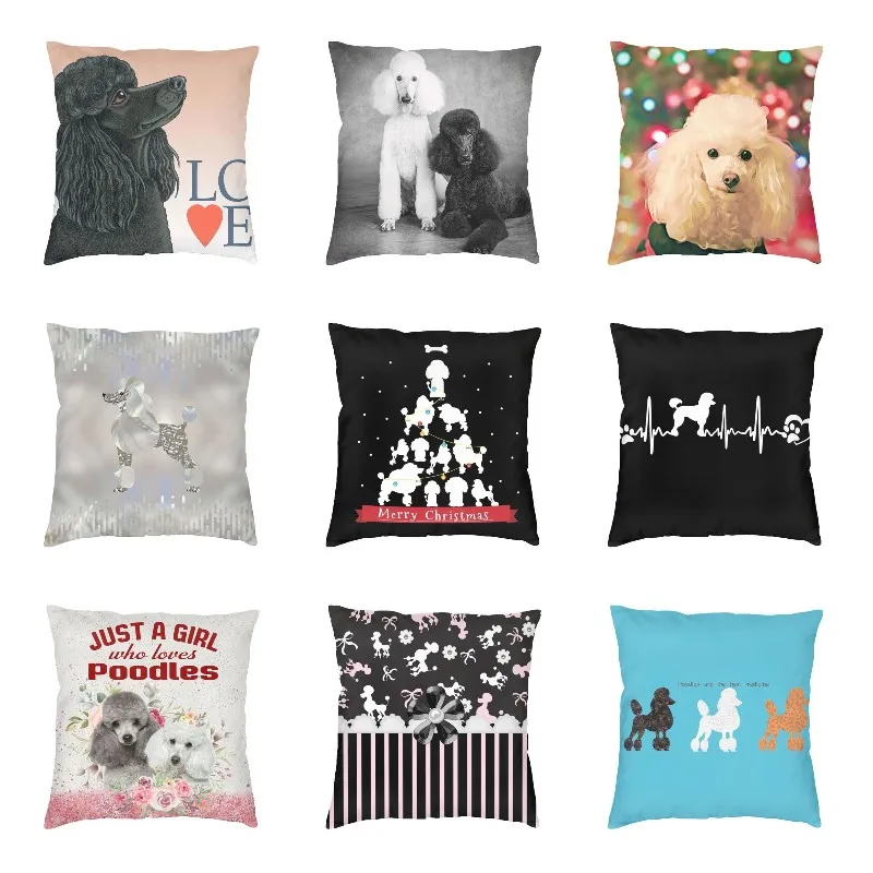 

Черный пудель, любовь, современные декоративные наволочки для подушек