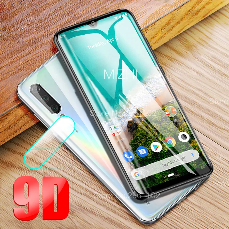 Защитное стекло 2 в 1 для Xiaomi Mi A3 Lite закаленное защиты экрана Xiomi Xiaom Mia3 A3lite Mia3lite A 3