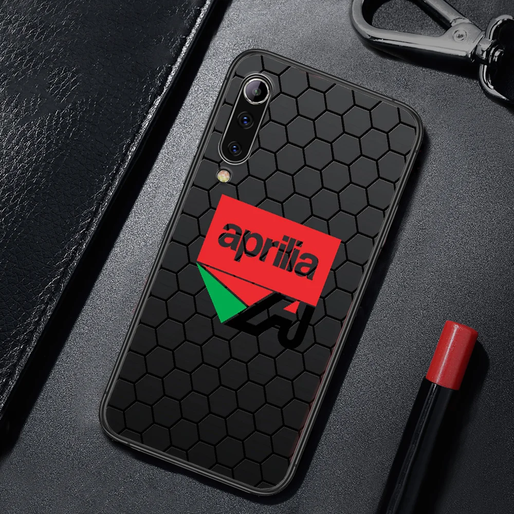 

Motocycle Aprilia Phone Case For Xiaomi Mi Note 10 A3 9 MAX 3 A2 8 9 Lite Pro Ultra black Coque Pretty Funda Soft Cover Painting