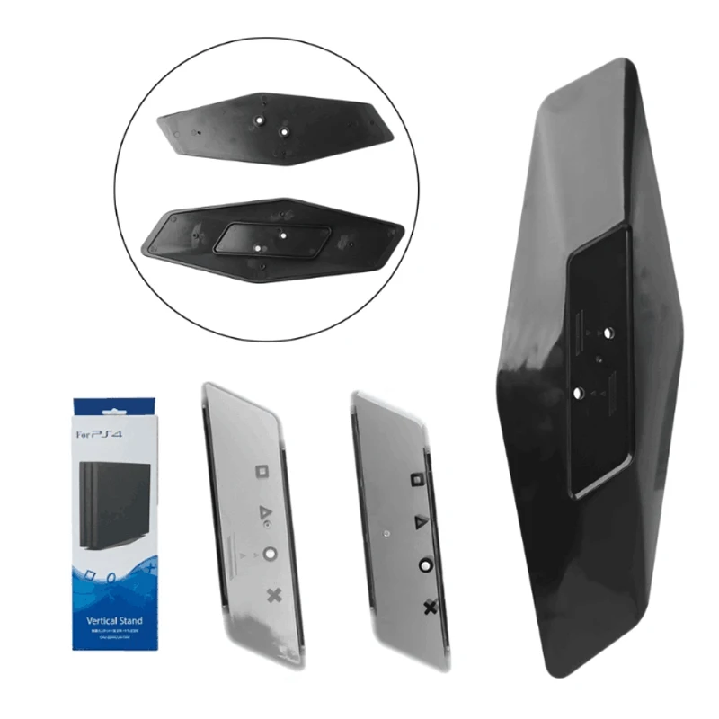 basics magic vertical stand mount holder cradle for ps4 gaming console black free global shipping