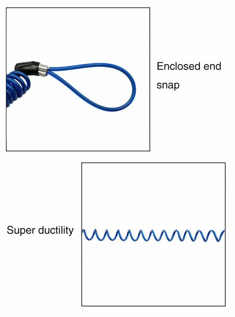 

1.2m Motorcycle Scooter Disc Lock Security Reminder Anti-theft Rope Bike Motorbike Tool Cable Bicycle Lock Rope Helmet Wire