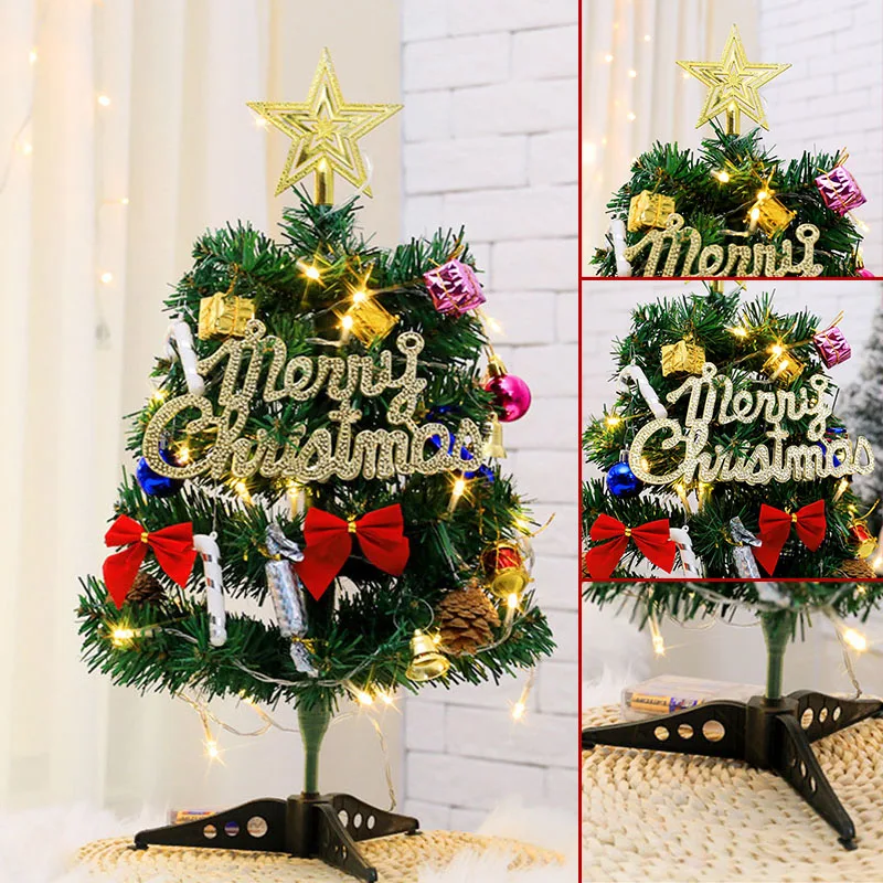 

Настольная Рождественская елка для дома и офиса Dcs, искусственное мини-освещение, настольное украшение для рождественской елки, украшение д...