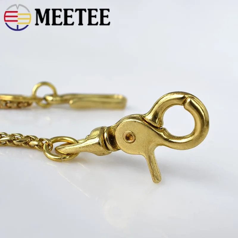 1 шт. 6 мм штаны из латуни джинсы кошелек цепочка брелок металлическая пряжка