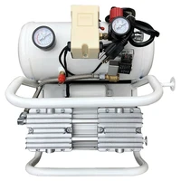 HPDMC 2 Gallon Slient Air Compressor Oil-Free Pump 39 CFM125PSI Silent Portable Long Life Electric Air Compressor for Garage