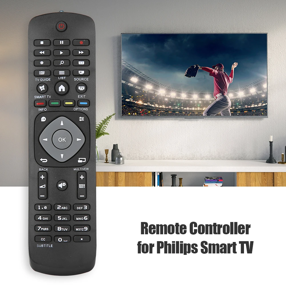 

For PHILIPS Television Remote Control Replacement Convenient TV Household Bedroom Decoration YKF347-003 LCD TV Smart Controller