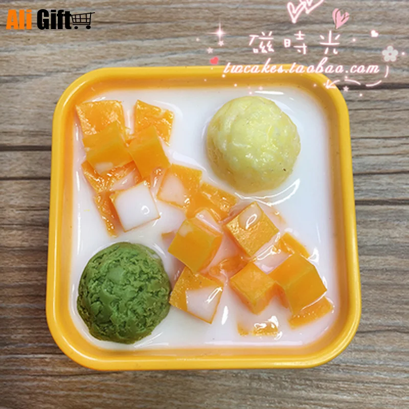 Креативный чайный десерт дурийское мороженое манго Красный Таро холодильник для