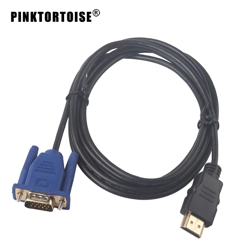 

1.8M HDMI Male to VGA Video Converter Adapter Cable Cord for PC DVD 1080P HDTV