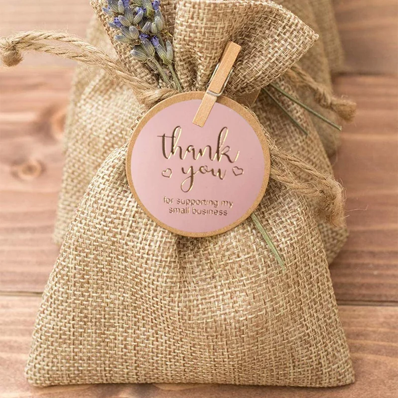 

3 Rolls Thank You Sticker Labels,1Inch Round Stickers Roll,Hot Stamping Stickers for Greeting Cards,Gift Wraps
