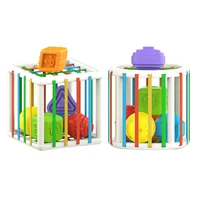 toddler innybin shape sorting game fat brain toys color shape elastic rope montessori learning educational toys for children