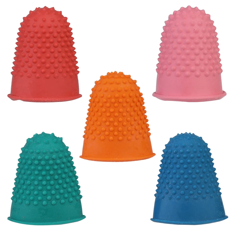 

IMZAY 10Pcs Rubber Finger Protector Anti-cut Heat Resistant Anti-slip Fingers Covers DIY Leather Sewing Accessories Supplies