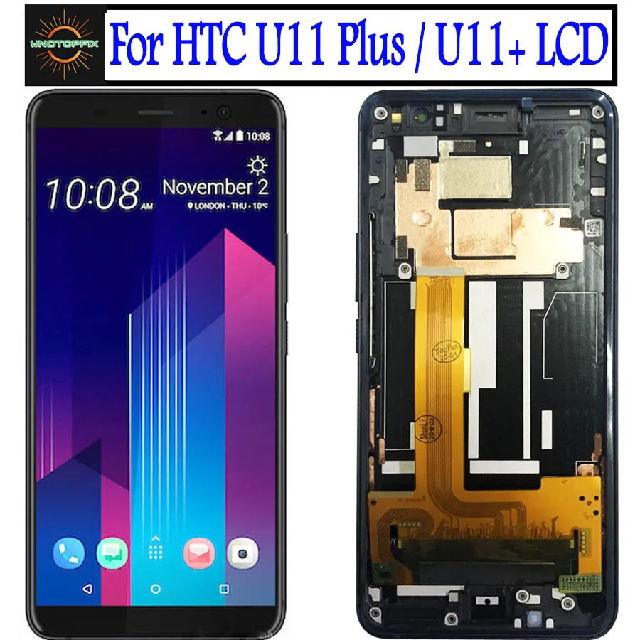 ЖК дисплей 6 0 дюйма для HTC U11 Plus с сенсорным экраном и дигитайзером + рамкой