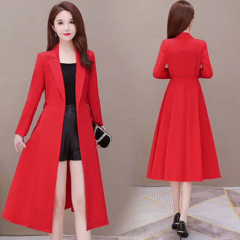 Women 2020 Autumn Winter Trench Coat Female Belt Slim Long Casaco Feminino Abrigos Mujer Casual Windbreaker Outerwear G729 | Женская