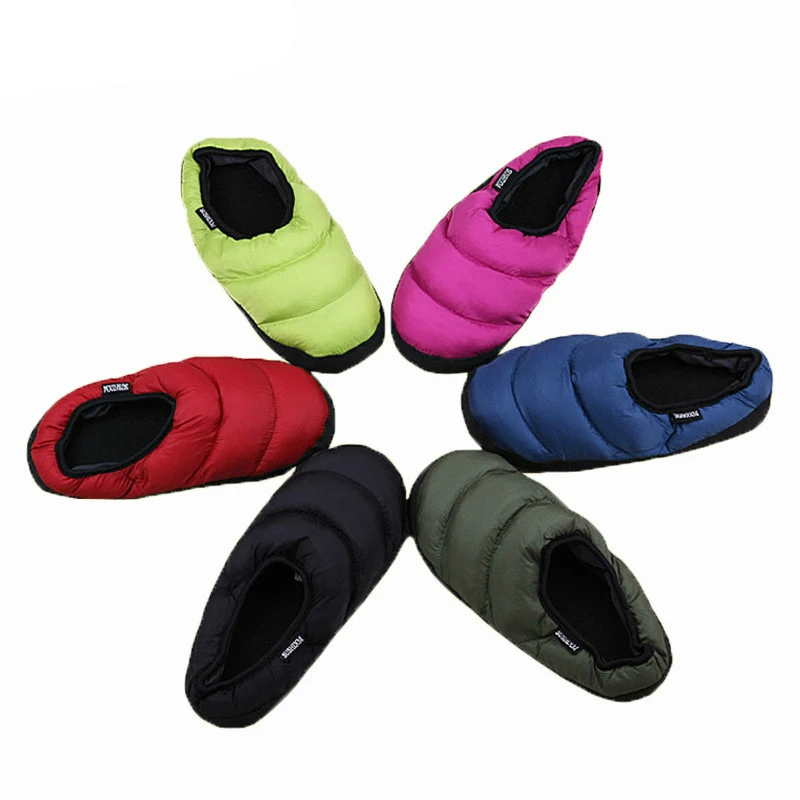 

2020 New Pouches with Colorful Warm Slippers Cute Couple Home Cotton Slippers for Men and Women Home Slippers Month Shoes Woman