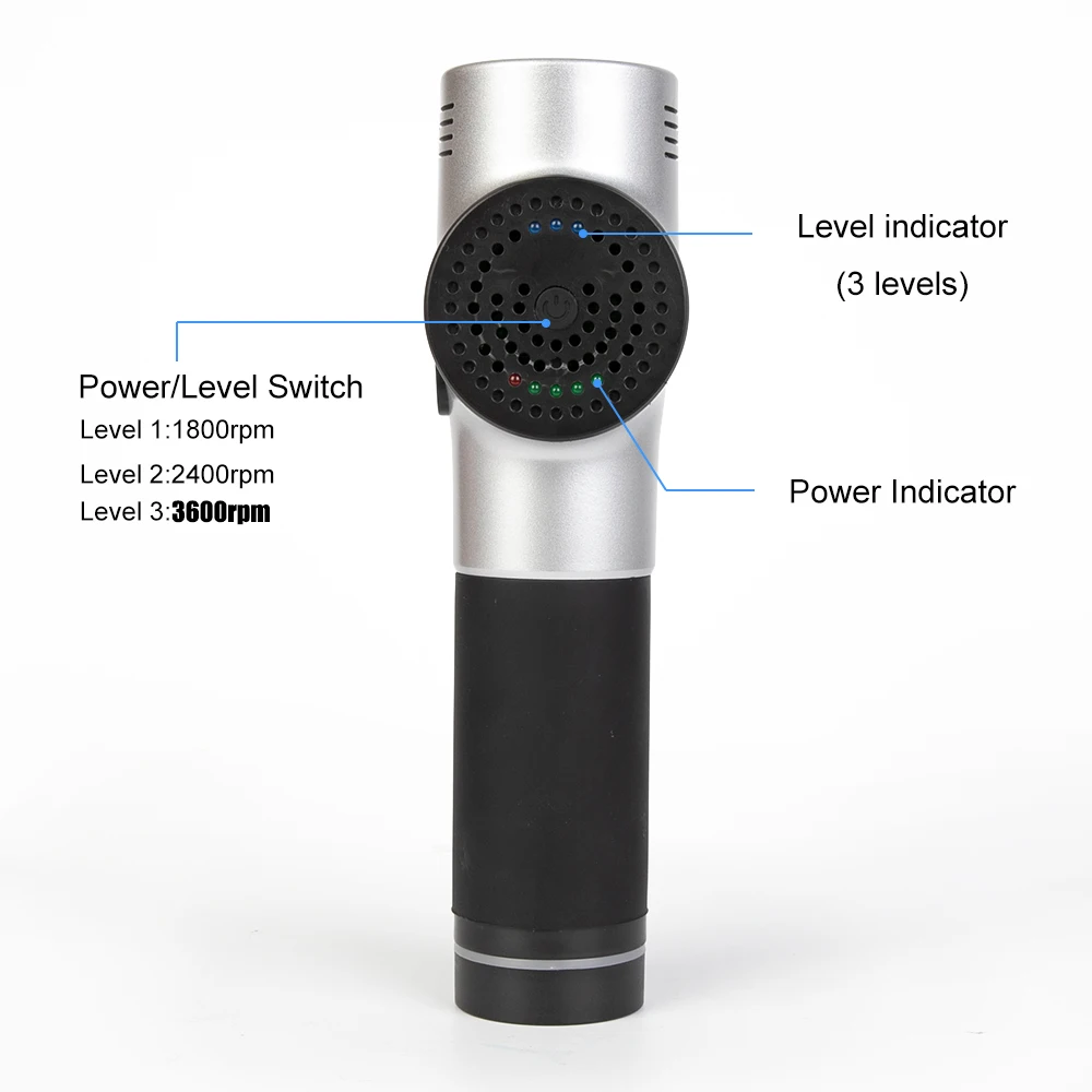Массажный пистолет для мышц с портативной сумкой 3 файла об/мин терапевтический