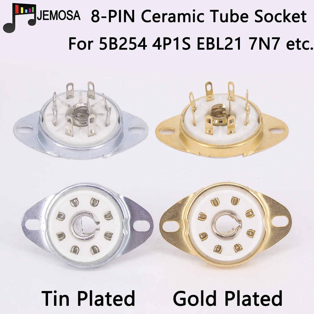 1 шт. 8Pin керамическая Трубная розетка крепление на шасси электронная трубка 4P1S 2J27