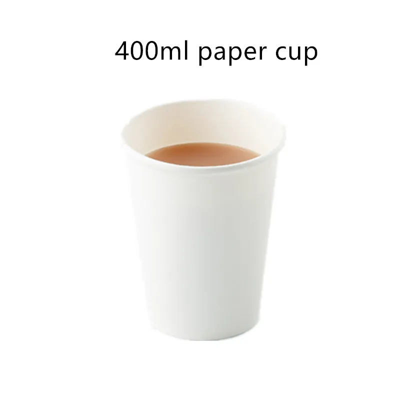 white cup 50 шт. Высокое Качество бусины в форме сердца крафт-бумага изотермическая чашка крышка 400 мл 12 унций одноразовый для кофе чая холодной чашки для горячих напитков с крышками - Цвет: white cup