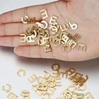 50 шт., подвески в виде букв алфавита из нержавеющей стали