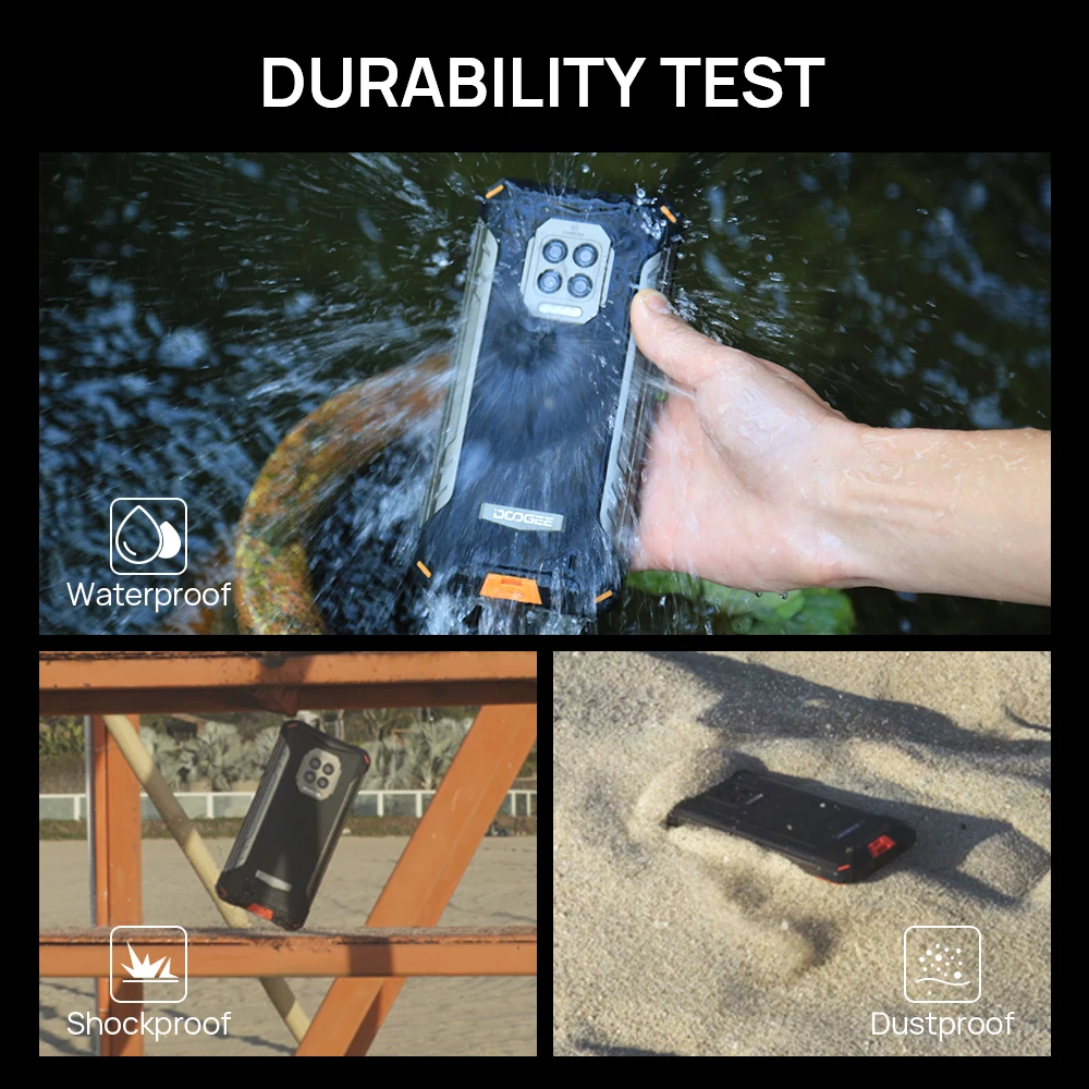 doogee s86 nfc rugged smartphone 6gb 128gb 8500mah battery android 10 0 waterproof shockproof mobile phone octa core cellphone free global shipping