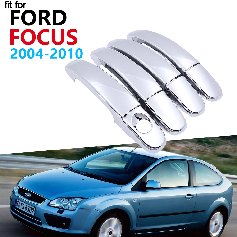 Роскошная хромированная накладка на ручку для Ford Focus 2 MK2 MK2.5 2004 ~ 2010 аксессуары