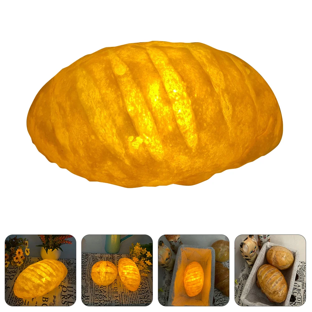 

1pc Simulated Bread Night Lamp Decorative Desktop Light Home Decoration