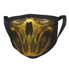 Многоразовая маска Mortal Kombat Scorpion, маска против смога, защитный чехол, респиратор, маска для рта