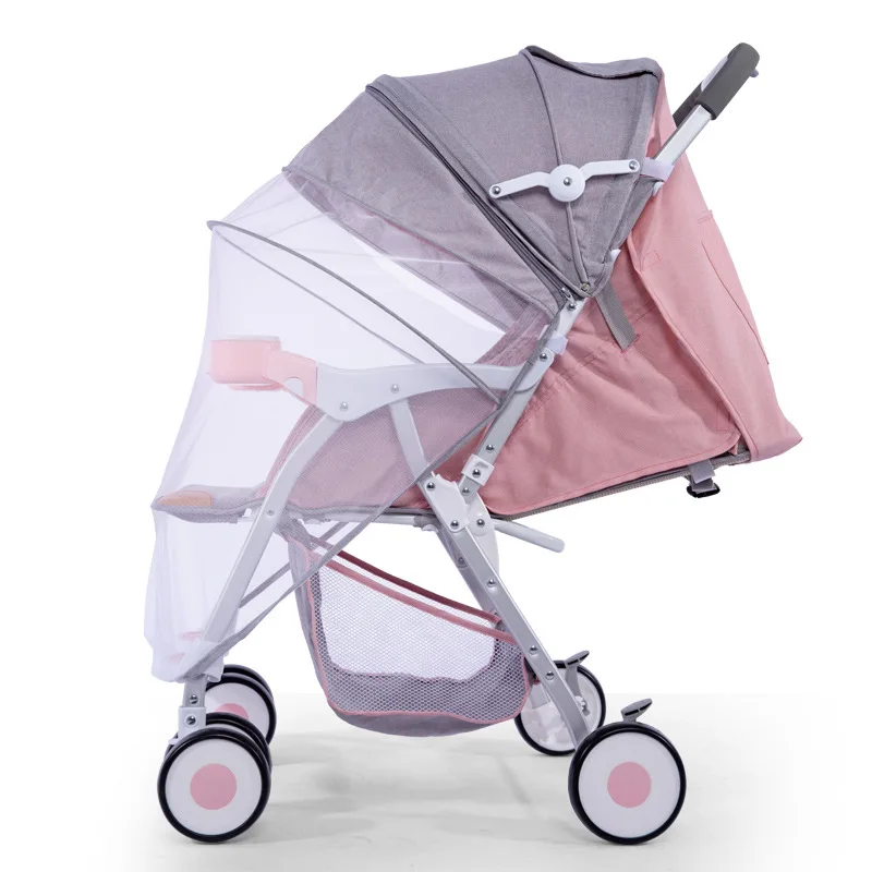 Ultra-light Convenient Aluminum Stroller Collapsiblecan Lie Flat Four-season Universal Newborn Trolley Baby Stroler