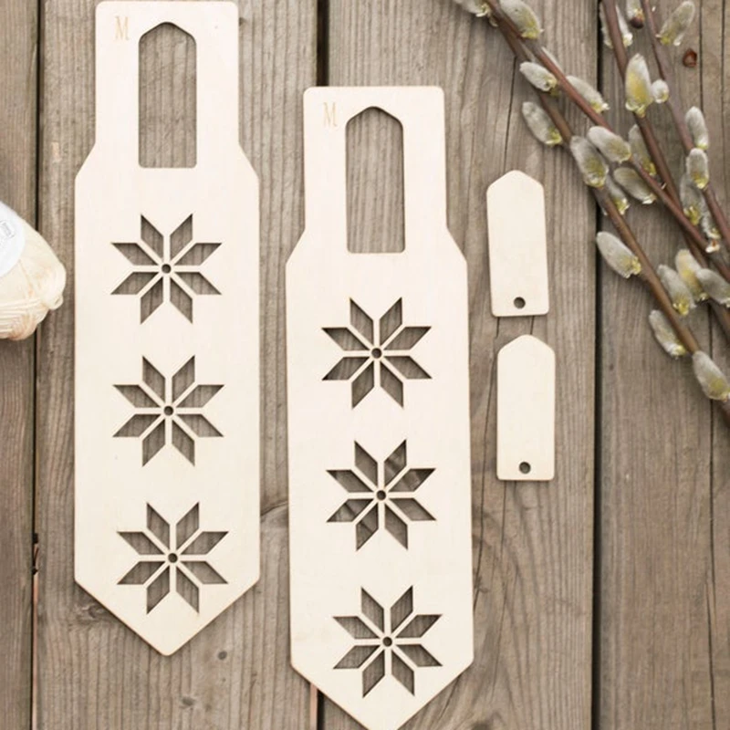 

set of 2pcs Wooden Mitten blockers knitting tool Knitting form gift blocking gloves