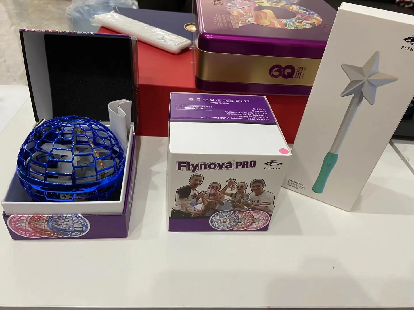 

Flynova Pro Flying Ball Spinner Toy Hand Controlled Drone Helicopter 360 Rotating Mini UFO With RGB Light Kids Boys Girls Gift