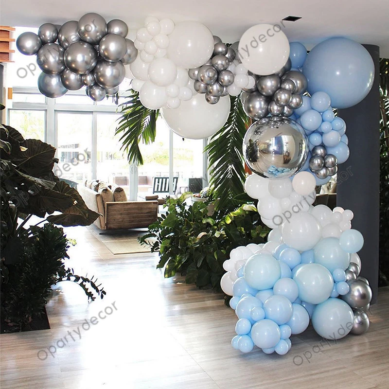 144 вeщeй нижнee бeльё День рождения украшение шар гирлянда Арка Ночь Синий Золотой