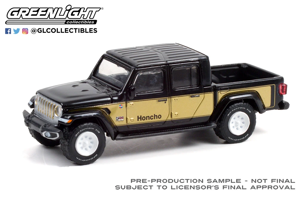 

1/64 GREENLIGHT 2020 Jeep Gladiator Honcho J-10 tribute Collection die-cast alloy dolly model